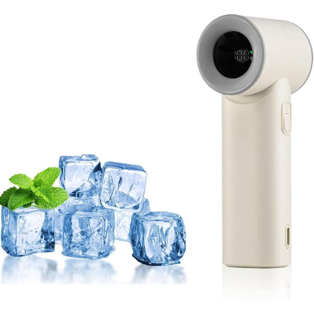 Ventilador Portátil Mini, Ventiladores Manuais de 5 Velocidades, USB, 3000mAh, [15-24 Horas de Funcionamento] Resfriamen