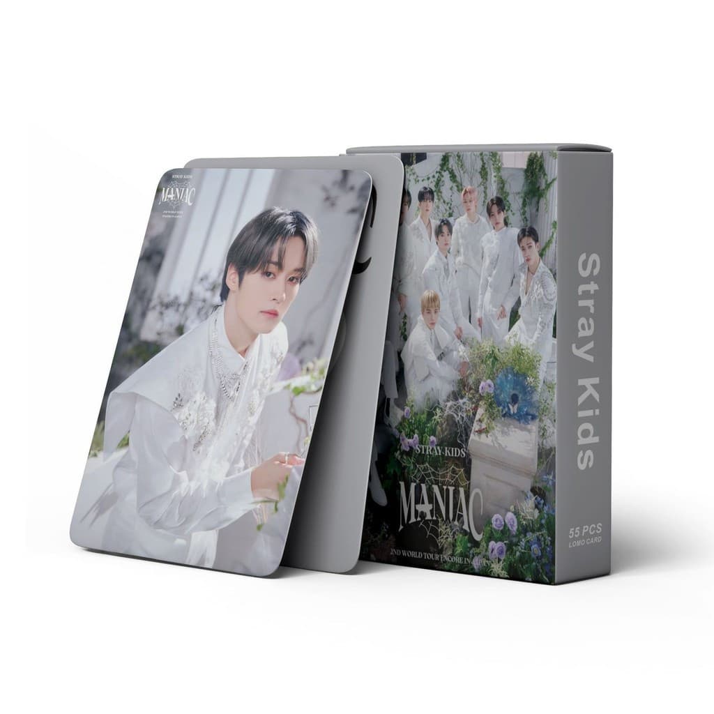 55 Peças/conjunto de Postais LOMO Kpop Idol Stray Kids MANIAC Japan E para Coleções de Fãs XSVP