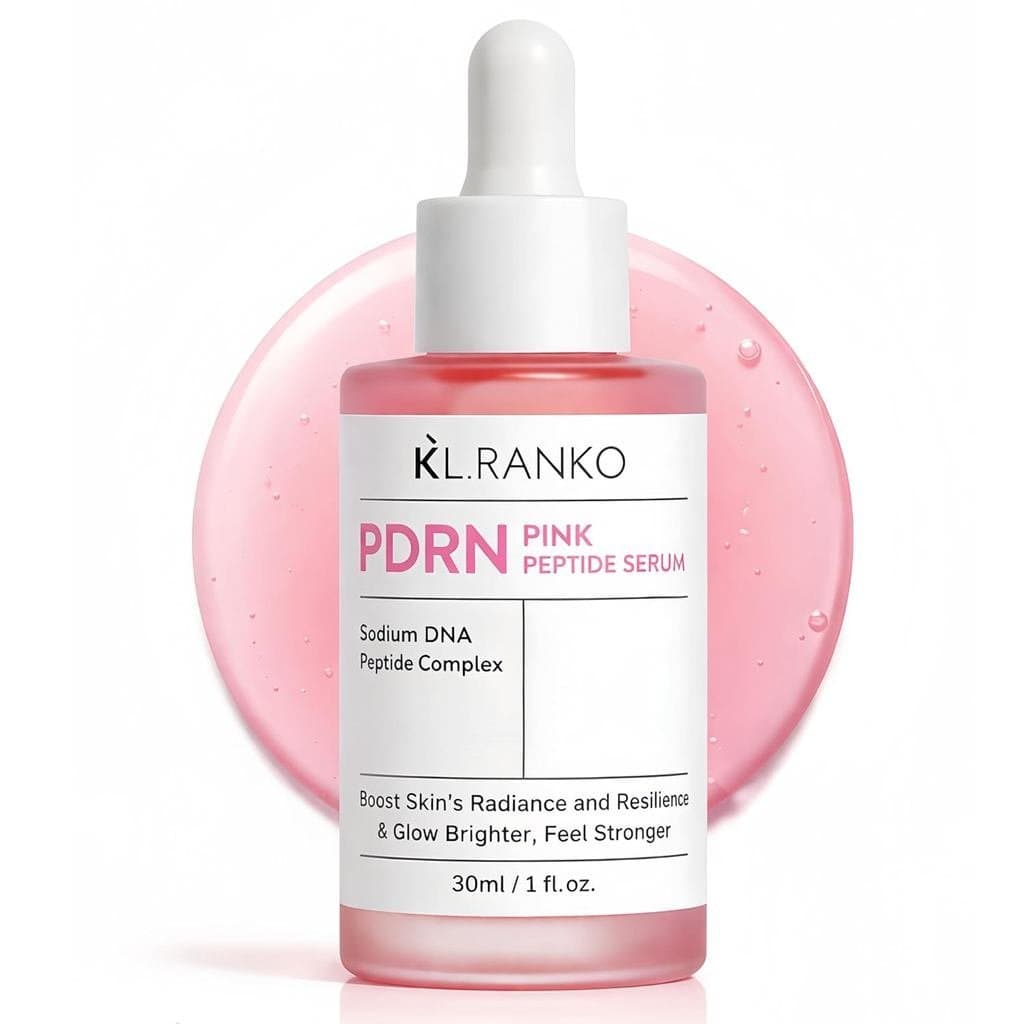 Sérum de Peptídeos Rosa PDRN com DNA de Salmão, Niacinamida, Hidratação para uma com Aparência Firme, 1 fl. oz