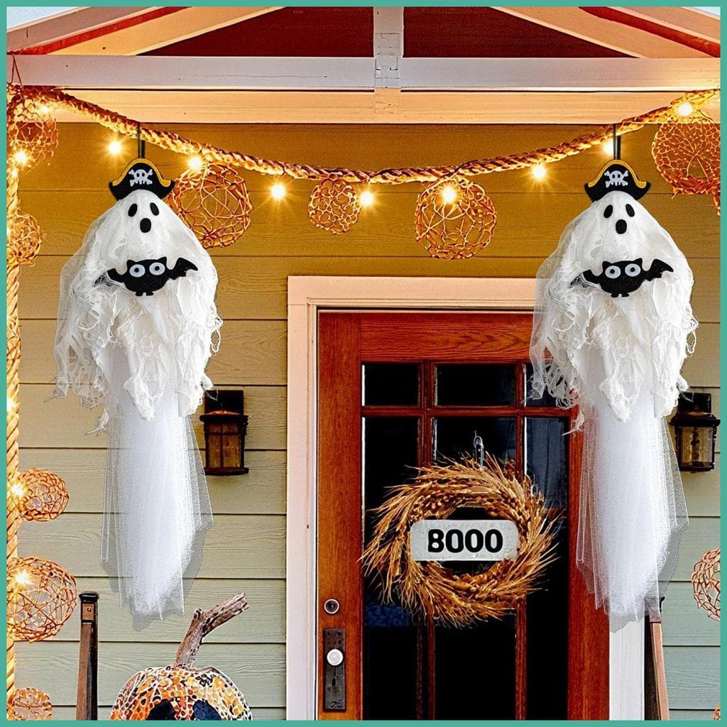 Enfeites De Halloween Para Árvore Assustador Pirata Chapéu Design Estatueta Ornamentos Decorações Ao Ar Livre Interior y