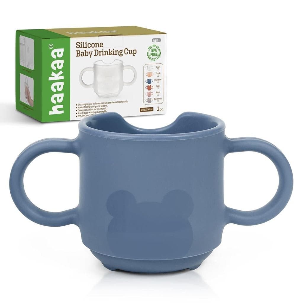 Copos de Silicone para Crianças Haakaa, Copos de Treinamento à Prova de Quedas, Sem BPA, para Bebês a Partir de 6 Meses,