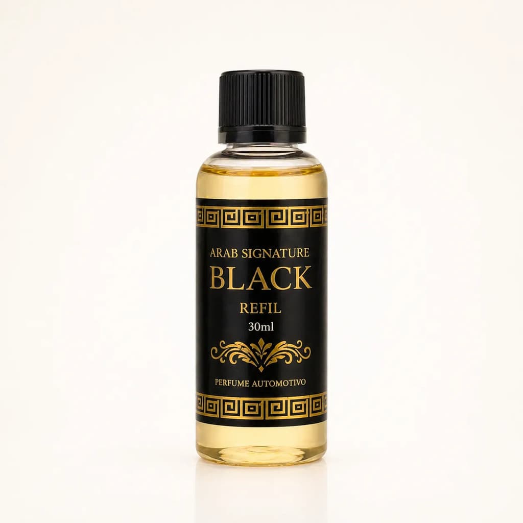 Refil Perfume Automotivo Arab Black 30ml Alta Fixação