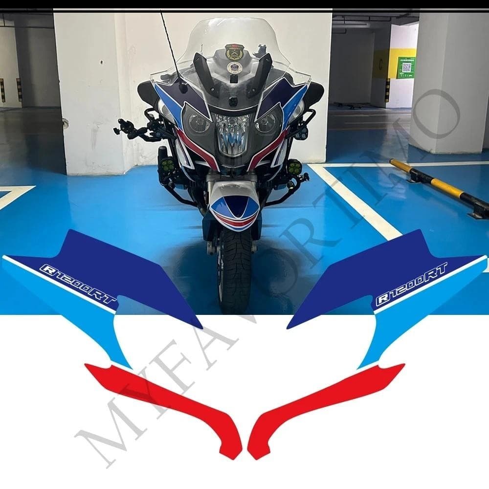 Para BMW R1200RT R1200 RT R 1200 Casos De Bagagem Tronco Tanque Almofada Protetor Joelho Carenagem Fender Adesivos Conju