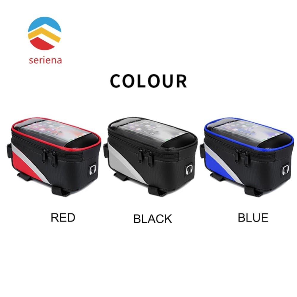 Bolsa Para Mountain Bike MTB , Tubo Frontal Superior , Suporte Celular , Bolsas Bicicleta De Ciclismo [Seriena.br]