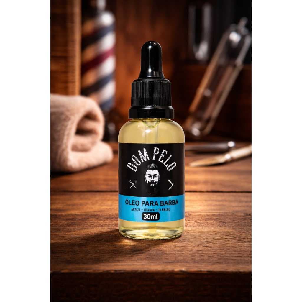 Óleo para barba Dom Pelo 30ml Hidratante Amacia Fortalece Crescimento Barba Macia e Brilhante