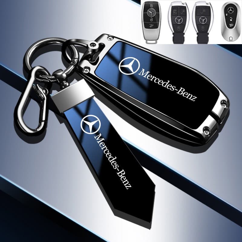 Capa de Chave Premium Liga + TPU para Mercedes Aces GLA GLC CLA Classe Benz Acessórios para Chaveiro