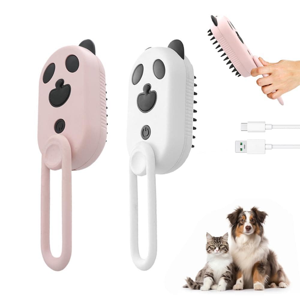 Novidade Quente: Escova a Vapor para Animais de Estimação, Nova Escova a Vapor 3 em 1 para Gatos 2025, Escovas a Vapor p