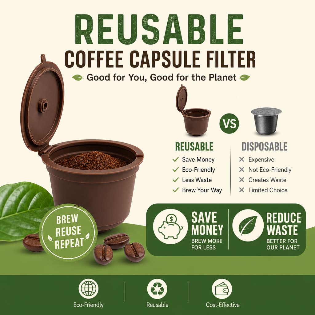 3 Pcs Capsula De Super Crema Cápsula Café Reutilizável Refrescante Efectivo Boa Relação Custo Benefício Promoção