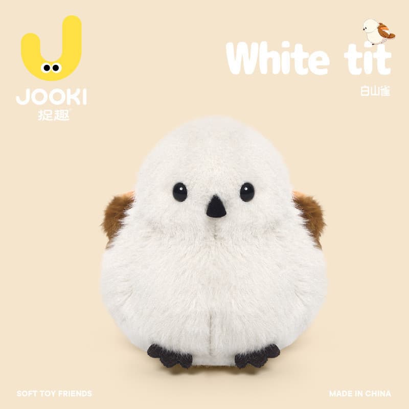 VOLLUNN Branco Montanha Pardal Brinquedo de Pelúcia Bonito Papagaio Pássaro Boneca Travesseiro de Dormir Menina Pequena