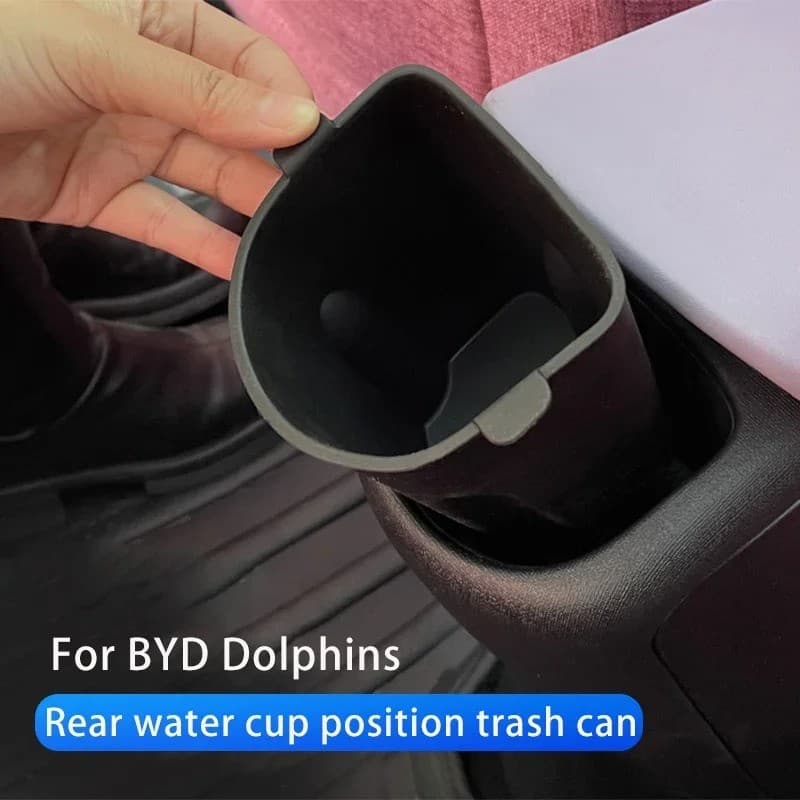 Caixa De Armazenamento De Copo De Água Traseiro Material De Silicone Detritos Acessórios Interiores Do Carro Para BYD Go