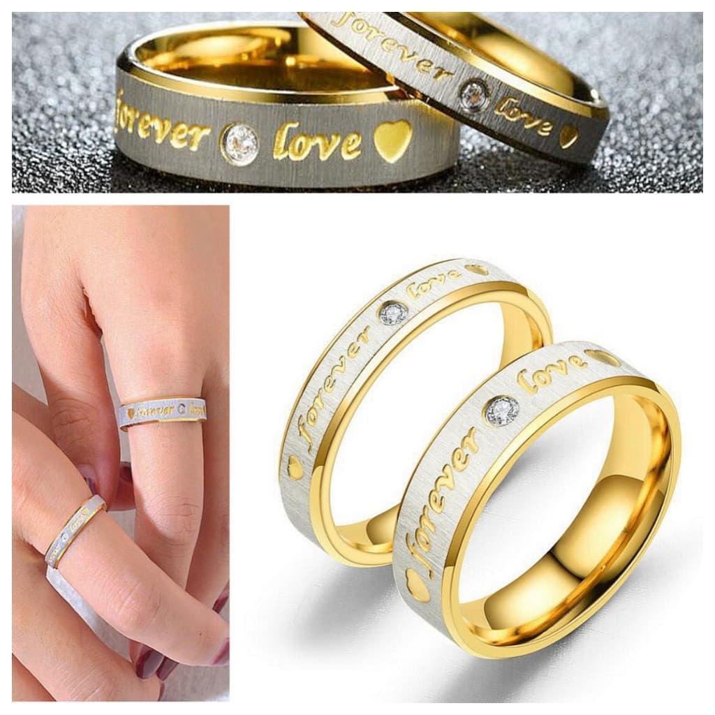 Anéis de casal em ouro 18K e prata da Fedsolife, texturizados, são um presente ideal para noivado ou aniversário PNXN 0C