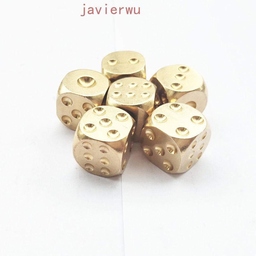 Modelo de Dados de Latão AJAVIERWU, Metal Criativo, 1 peça, Item Decorativo, Ferramenta de Jogo, Suprimentos AT6H