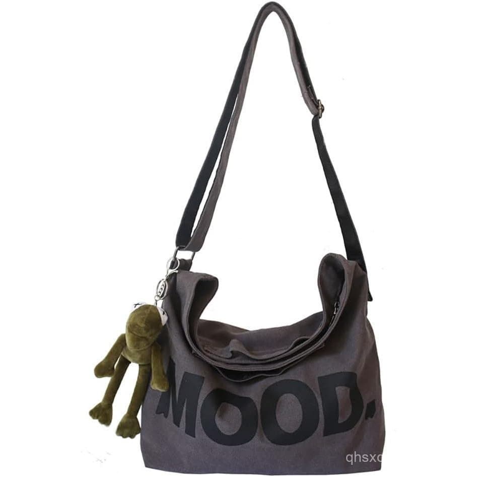 Bolsa Transversal de Lona Sumleno, Bolsa Vintage, Transversal Alt Emo, Bolsa de Ombro Gótica Punk, Harajuku