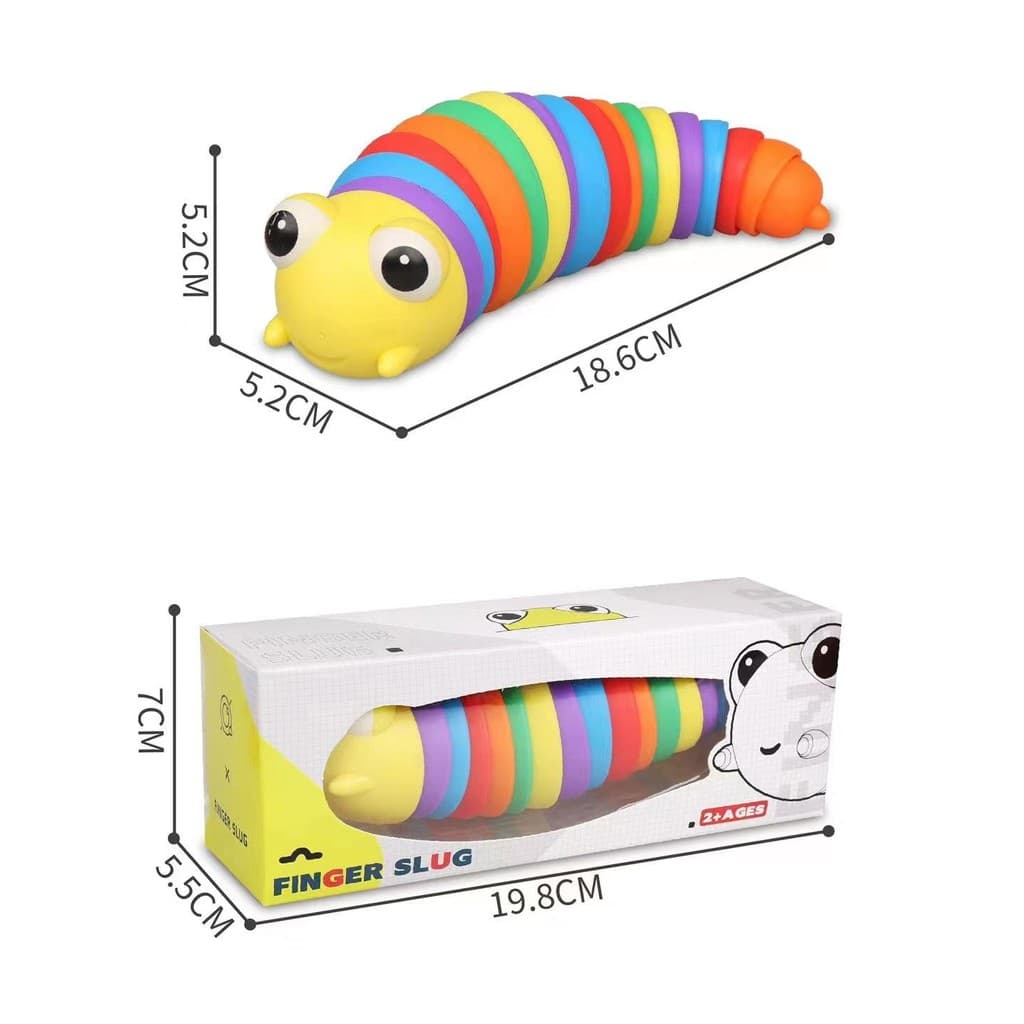 [Estoque pronto] Novo estilo de descompressão Slug Caterpillar Brinquedo de descompressão Slug Educacional Ventilação Ca