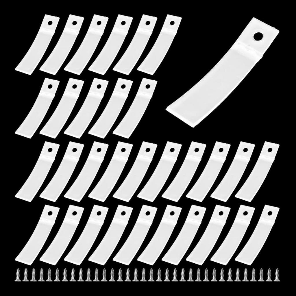 32 Peças de Batentes de Gaveta Antiderrapantes de ABS de 70mm/2,75” com Parafusos para Móveis, Cômodas, Baú, Ferramenta
