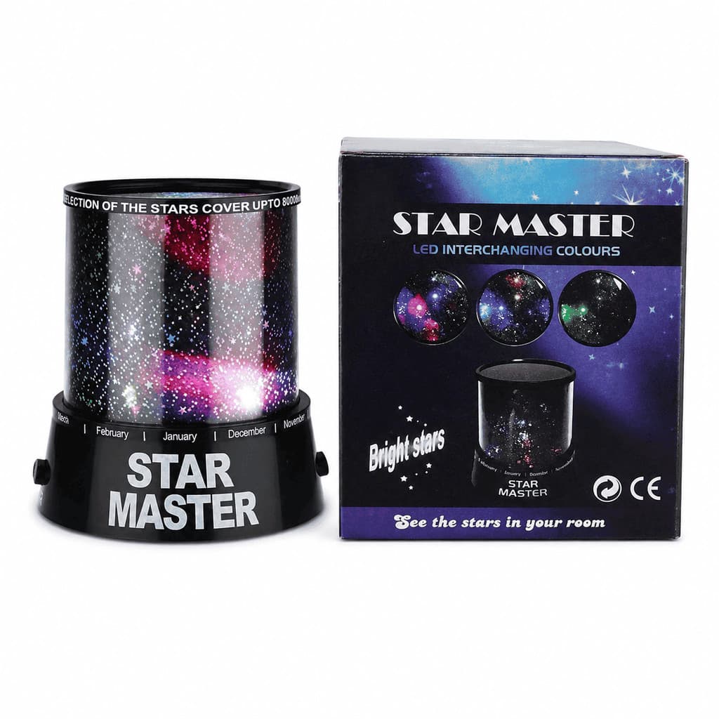 Projetor Estrela Star Master LED Multicolor Galáxia Luz Noturna Abajur Decorativo para Quarto