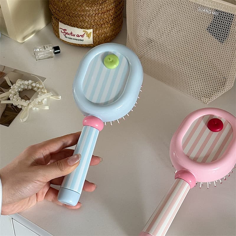 Dopamina bonito portátil pente feminino doméstico almofada de ar pente massagem fofo superior Curling pente portát