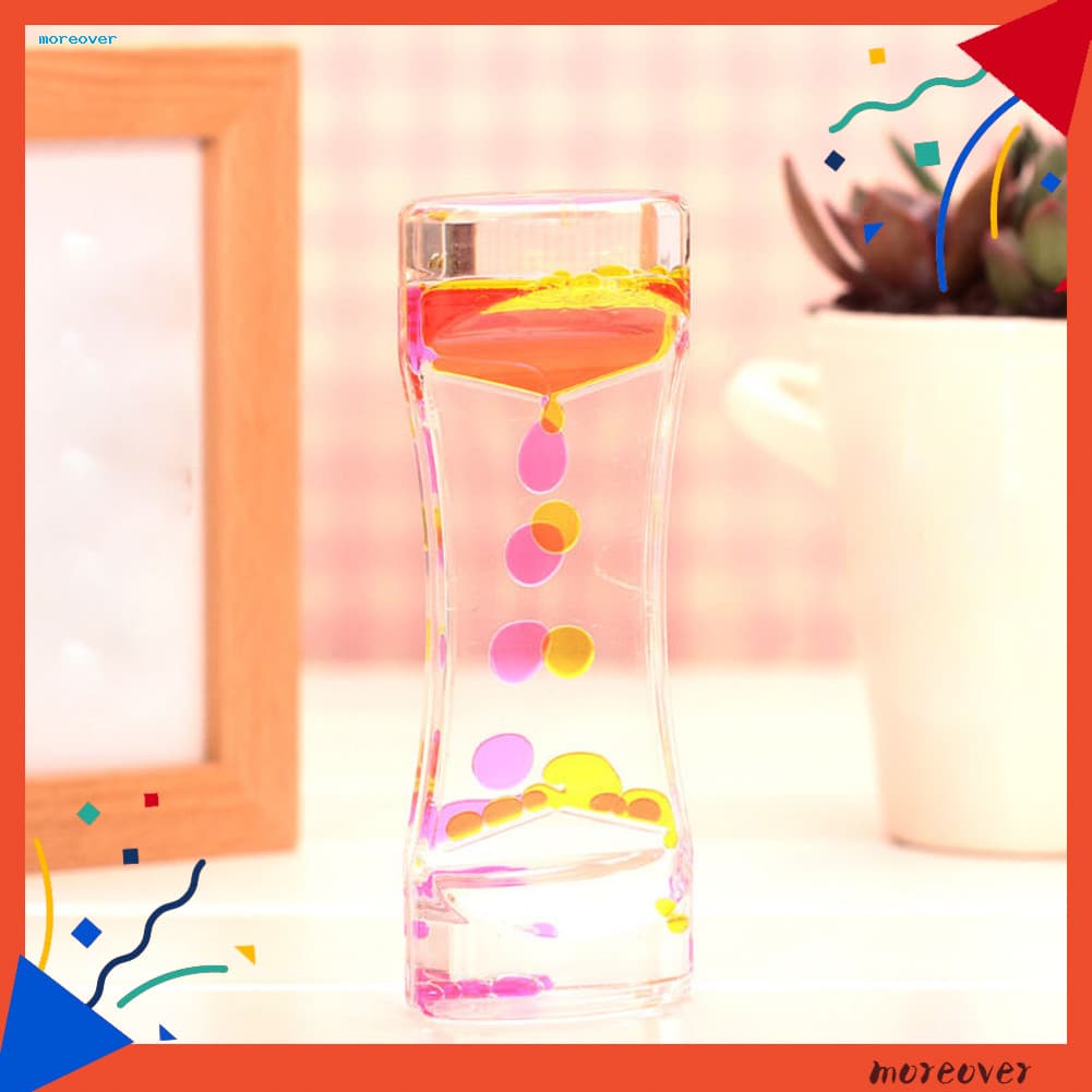 Mais Cores Duplas Óleo Ampulheta Líquido Flutuante Bolhas De Movimento Temporizador Decorações De Mesa