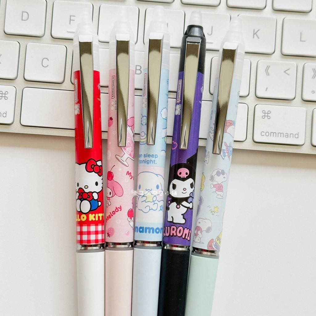Japão sunstar PILOT Sanrio Melody kitty Canela Dog Kuromi Caneta Gel Apagável Preta 0.5mm WSB2