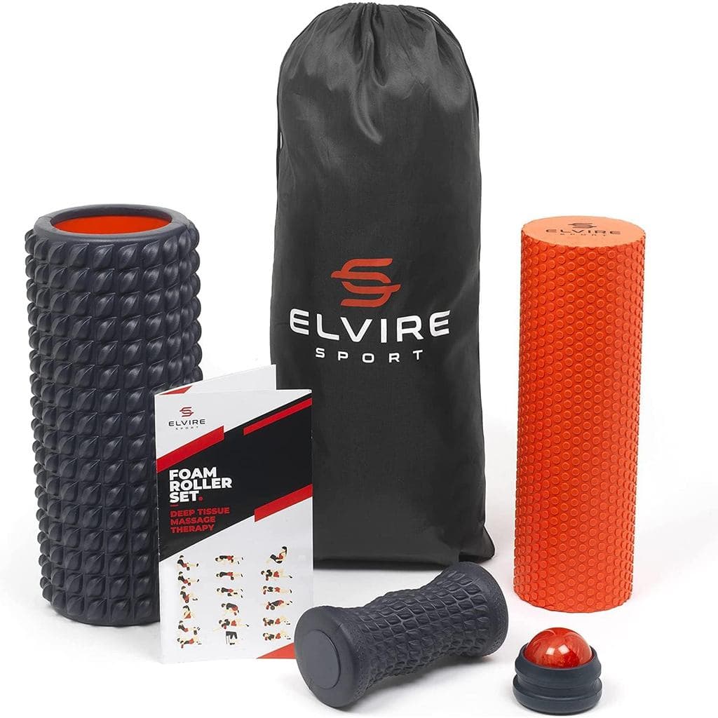 Rolo De Espuma Esportivo ELVIRE | , Bola De Massagem Muscular Para Tecidos Profundos Nas Costas , Pernas , Pés , Pescoço