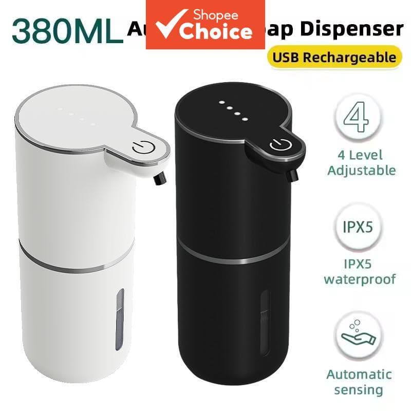 Distribuidor Elétrico Recarregável De Espuma/Sabonete Líquido Com Sensor Automático De 380ML Bomba Desinfetante Para As
