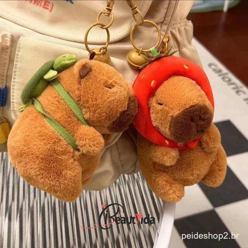 Capivara Pingente De Pelúcia Roedor Simulação Brinquedo Anime Fofo Boneca De Pano