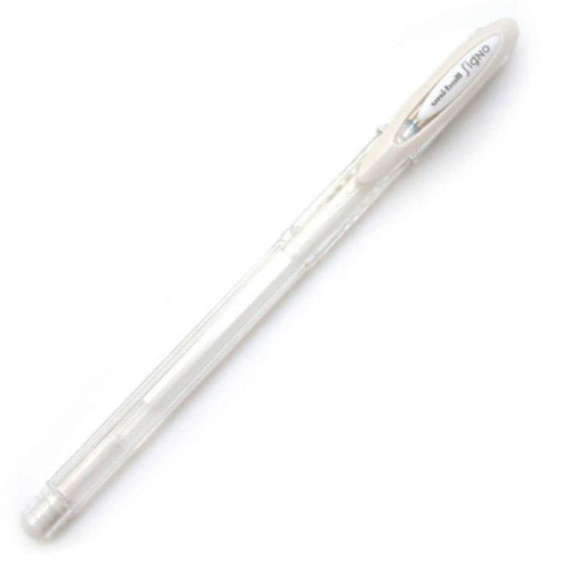 Caneta gel angelic signo 0.7mm UM-120AC Branca Uni-Ball