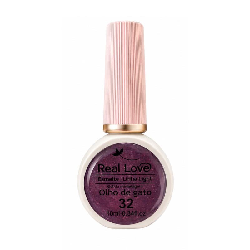 Esmalte Olho De Gato Real Love LT-41 Cor 32 Glitter 10ml