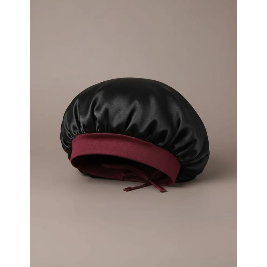 Touca Cetim Anti Frizz Com Faixa Conforto Anti-queda Fixa