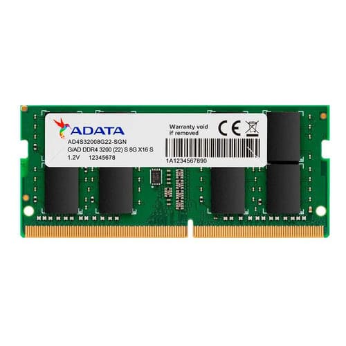 Memoria RAM ADATA 8GB DDR4 3200MHz SO-DIMM Notebook AD4S32008G22-SGN