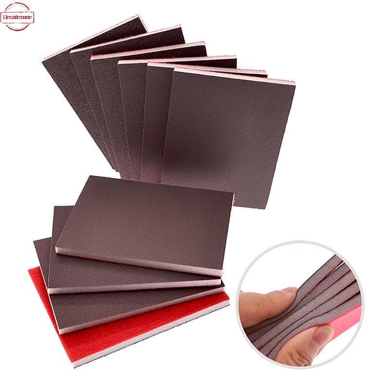 OZTH Esponja De Lixa Ultrafina E Seca , 10 Peças , 75 * 100MM , Grãos Variados , 120-3000 , Lavável , Reutilizável Para