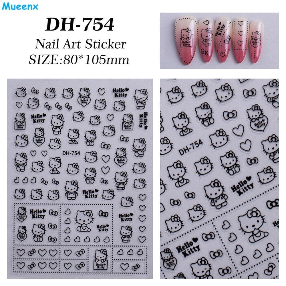 Adesivos Decorativos para Unhas Fáceis de Usar, Confortáveis e Fofos. Adesivos Planos e Práticos para Unhas com