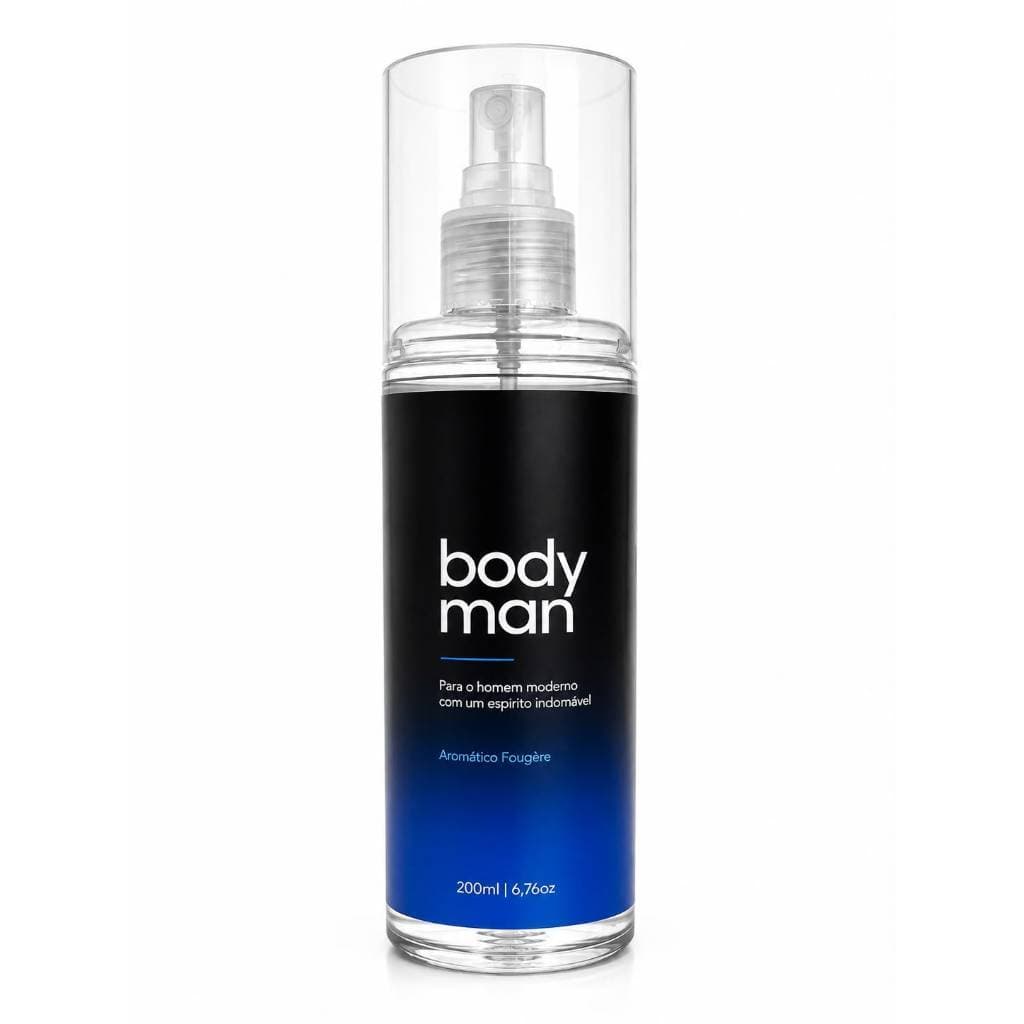 Body Splash Masculino 200ml - Frescor Cítrico, Sofisticação Aromática, Rastro Amadeirado