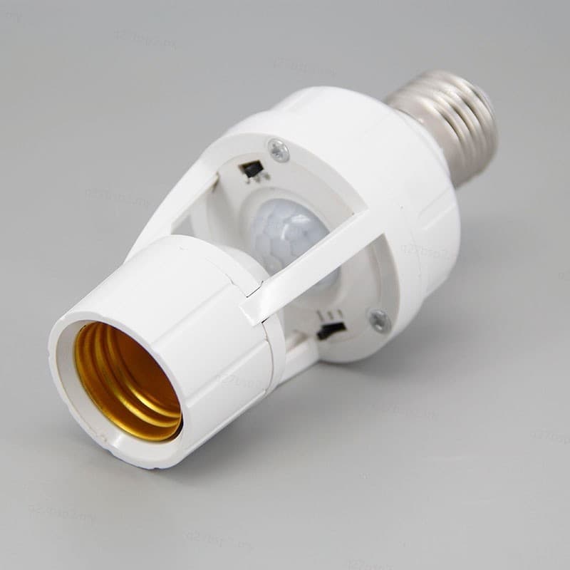 E27 Cabeça Da Lâmpada Infravermelha IR Sensor De Movimento base Soquete Titular Para Quintal Sala Estar BR27B2