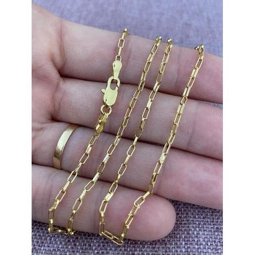 Corrente Masculina Alongada 1.8mm 70cm Banhada A Ouro 18k