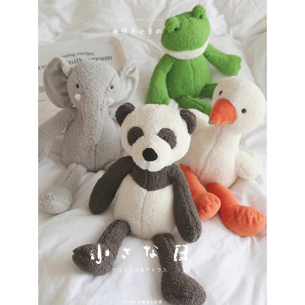 Nordic ins sapo de perna longa boneca de pelúcia Panda elefante crianças dormir brinquedo feminino presente travesseiro