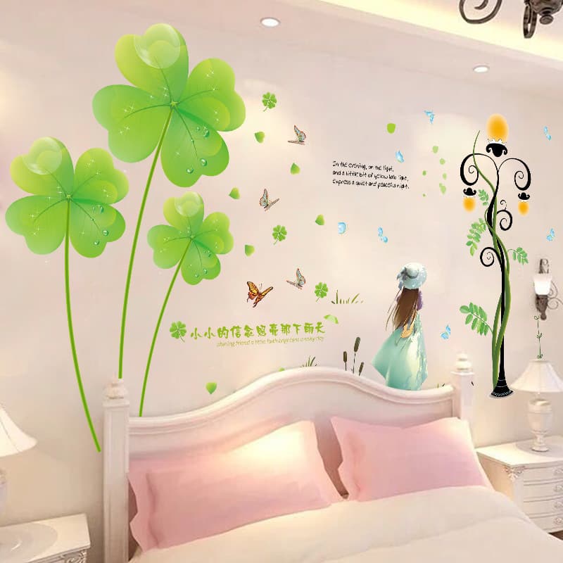 Quarto cabeceira decoração adesivos 3D tridimensional adesivos de parede decoração do quarto papel de parede quente auto