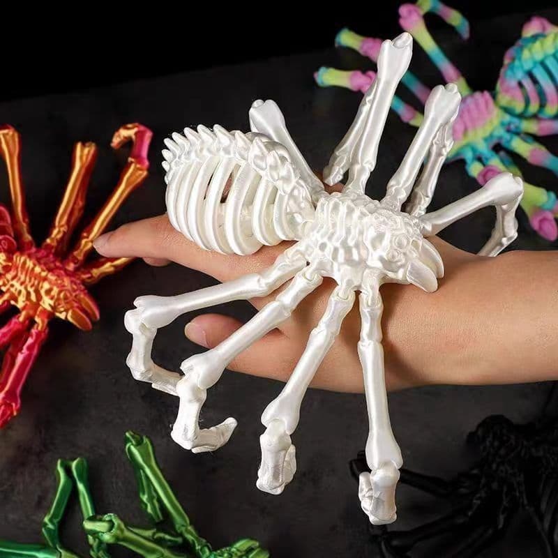 Impressão 3D Inferno Esqueleto Tarântula Articulação Simulação Móvel Modelo Aranha Decoração Brinquedo Infantil Presente