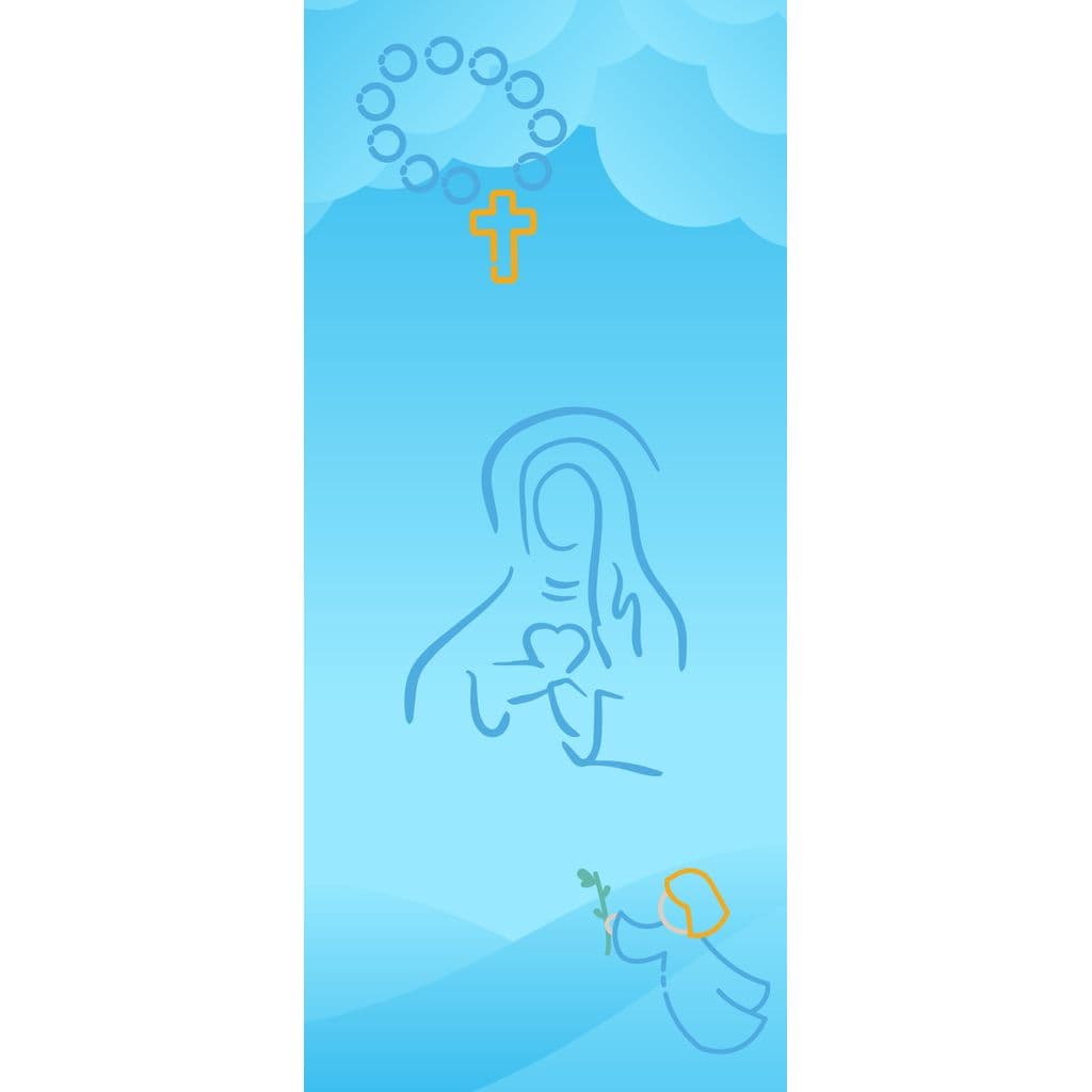 Adesivo Decorativo de Porta Infantil Nossa Senhora Aparecida Fe Cristao Jesus Senhor Deus Catolico