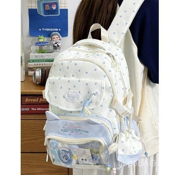 Mochila nova, moderna e de estilo japonês, com aparência elegante, fresca e delicada, para estudantes do ensino fundamen
