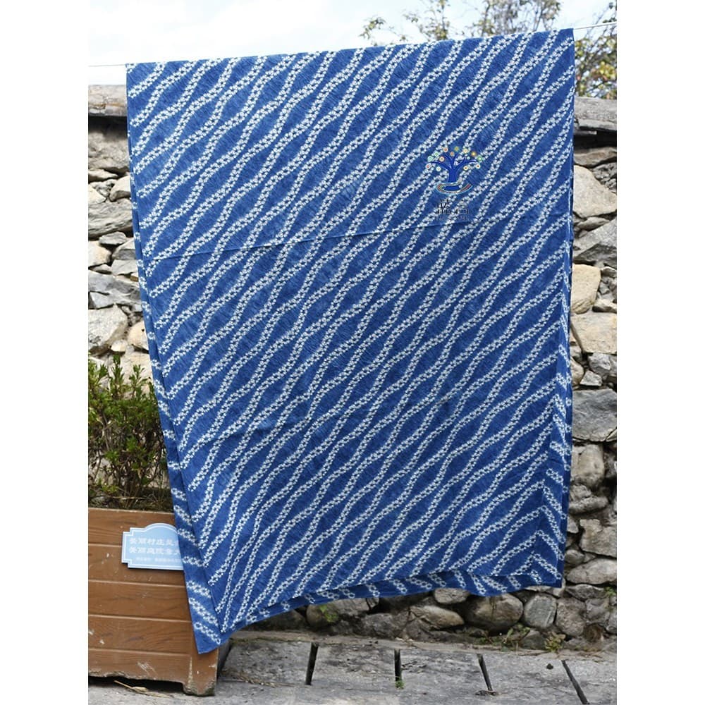 Dali Tie-dye pano Lanyan Retro arte roupas placa de tecido planta azul tintura antiga tecido de algodão de qualidade chi