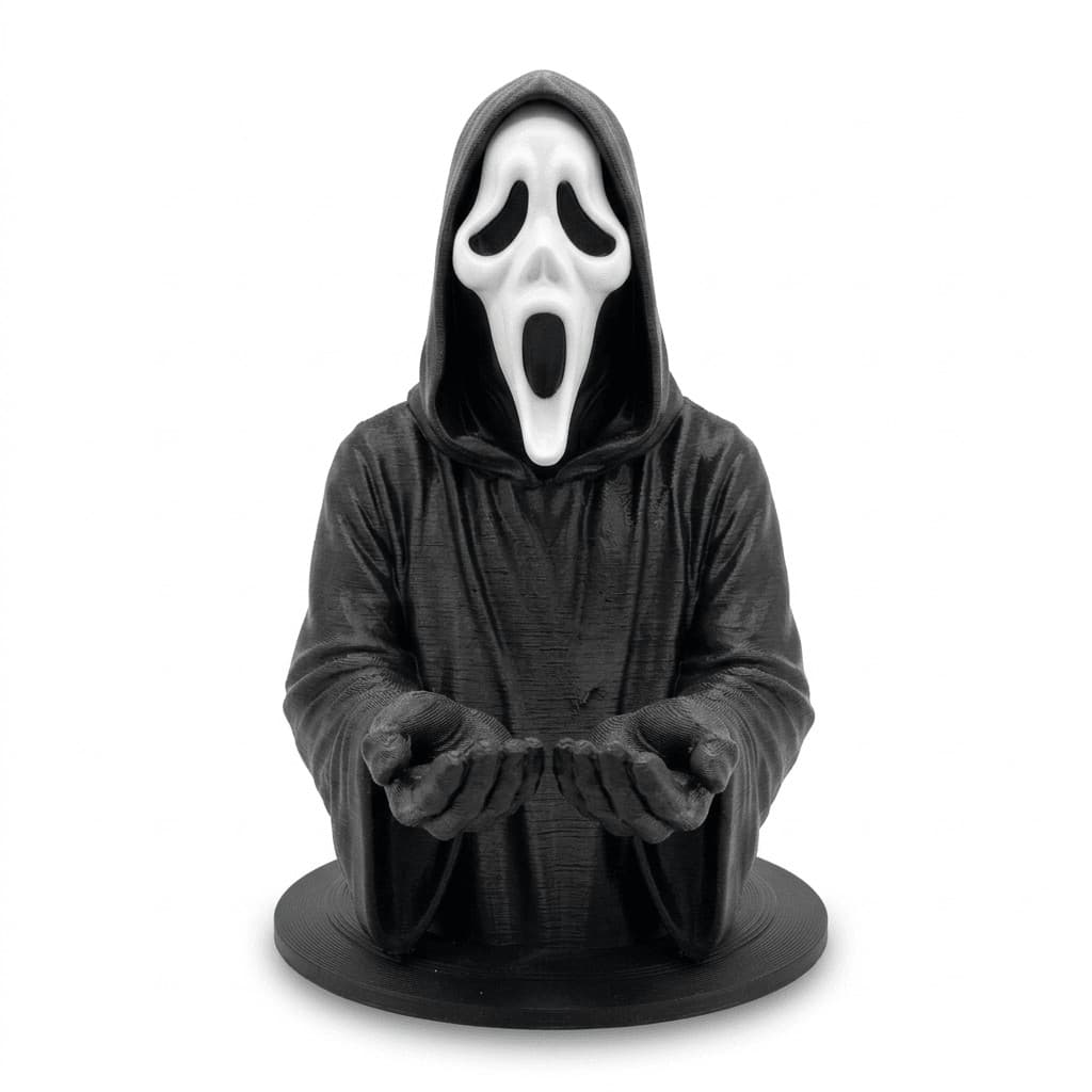 Suporte de Controle Gamer Ghostface  para Setup de Terror XBOXe PS5