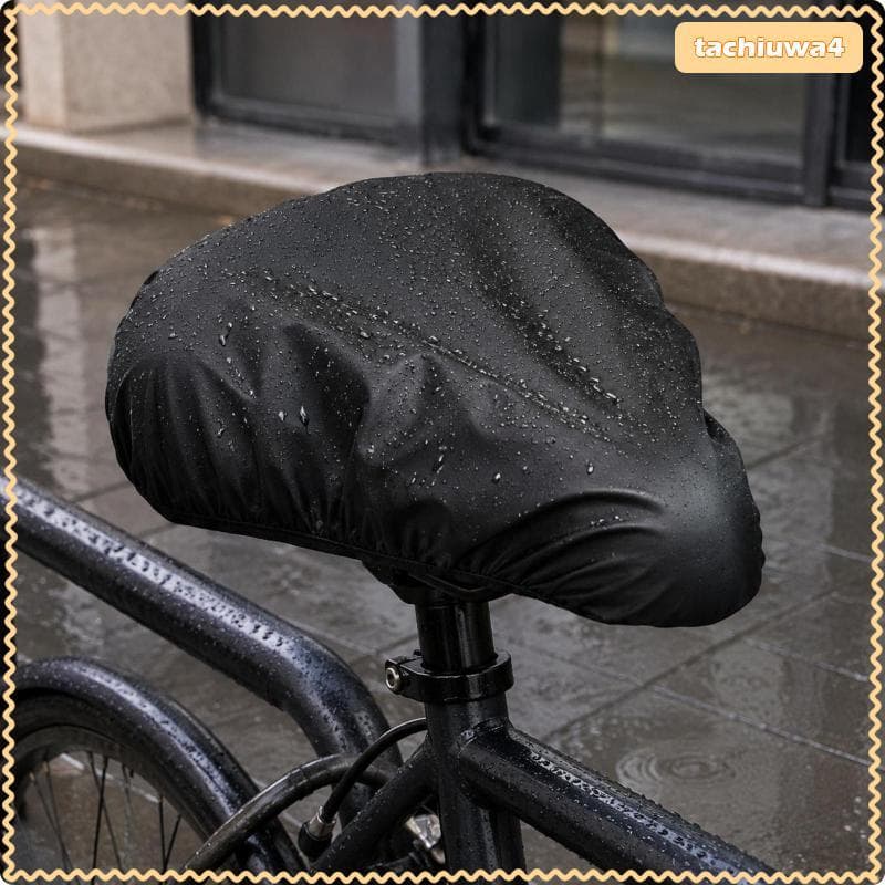 [Tachiuwa3] Capa De Assento De Bicicleta Para Todos Os Climas Protetor De Selim De Tecido Oxford Elástico Armazenamento