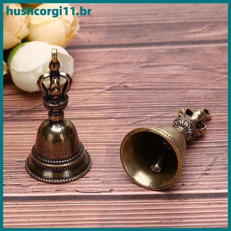 HUSH Latão Artesanato Sino Mágico De Vento Bronze Chaveiro Pingente BR