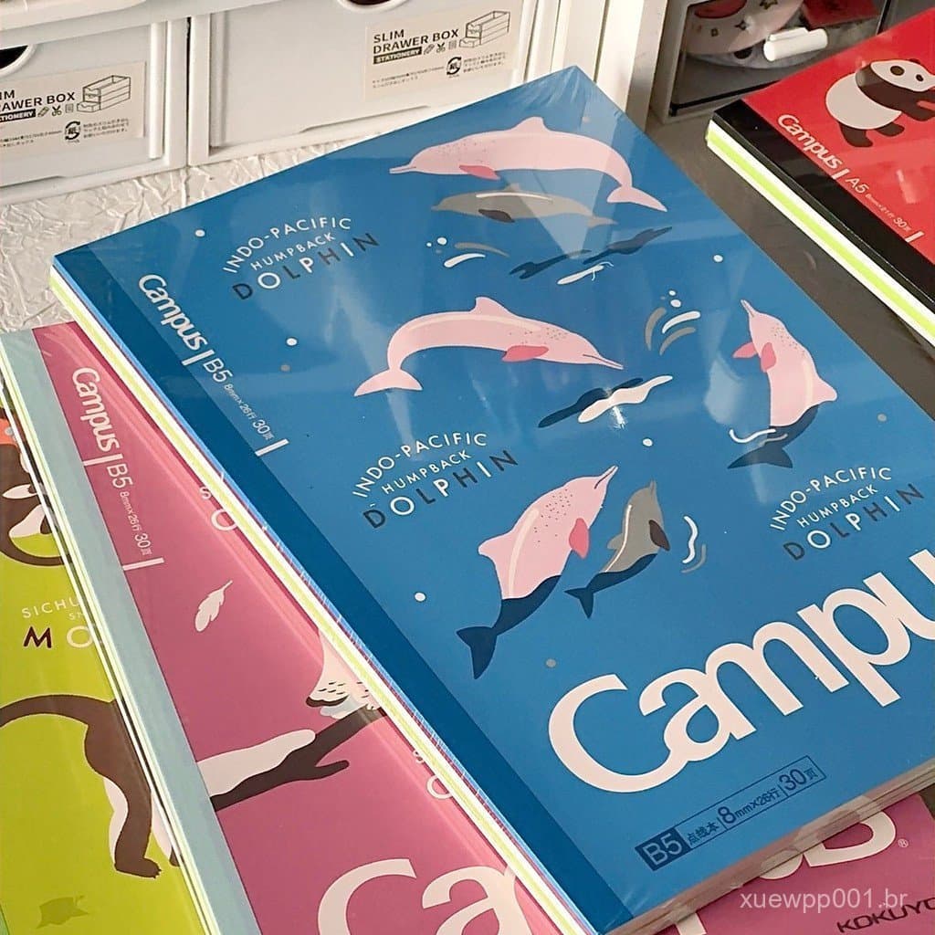 Novo produto KOKUYO KOKUYO Notebook Campus Animal Ameaçado No. Caderno de encadernação sem fio com 2 colas