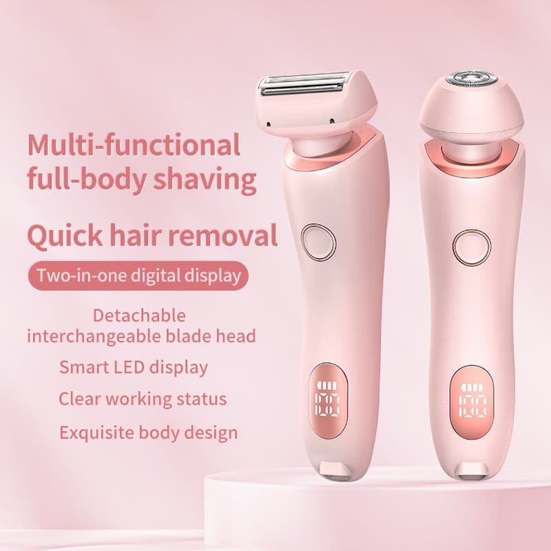 Novo barbeador elétrico feminino, aparador de pelos para todo o corpo, máquina de cortar cabelo, aparador de pelos para