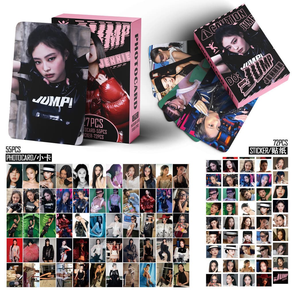 127 Pçs/Set KPOP Ídolo blackpink JUMP JENNIE LOMO Cartão Série Cartões Postais Para Fãs