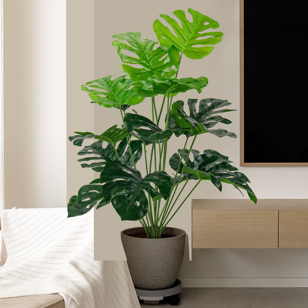 Flores artificiais novo estilo high-end plantas verdes artificiais high-end luz luxo biônico viajante plantas de Banana