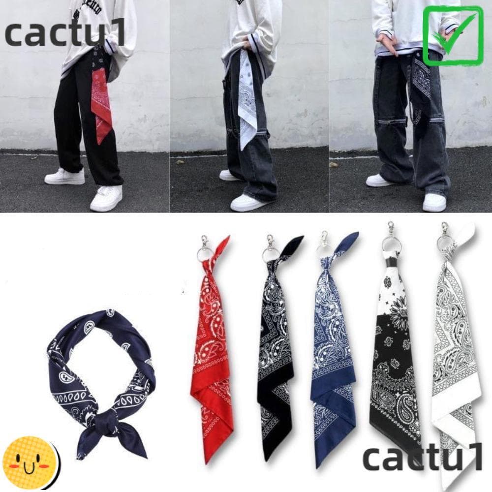 Corrente De Lenço Quadrado CACTU , Cintura De Metal Hip Hop Unissex Calças De Rua Coreana