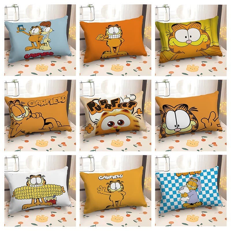 Garfield Cartoon Children Fronha Almofada 30 * 50 Capa de sofá retangular Capa de almofada para carro